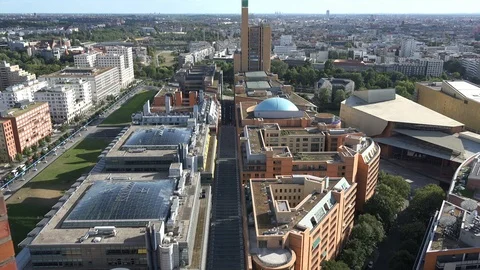 Central Berlin, aerial view Video stock 99976566