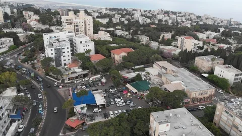 Central Carmel, Haifa district, located on top of Mount Carmel. (Israel). Видео 113235082