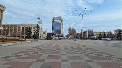 Central city Square. Stock Footage 126171871