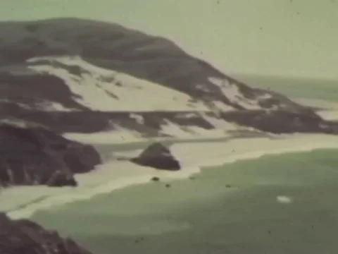 CENTRAL COAST, BIG SUR AREA, CALIFORNIA - 1938 - Sohm family explores central Stock Footage 122318633