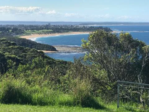 Central coast cliff view Foto stock