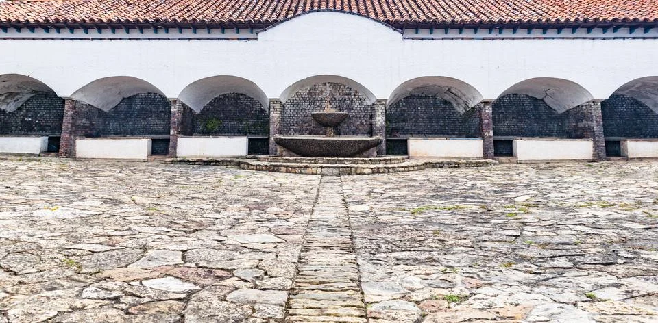 Central colonial square Stock Photos