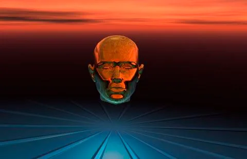 A central computer brain interlinked with every computer on the planet. イラスト素材