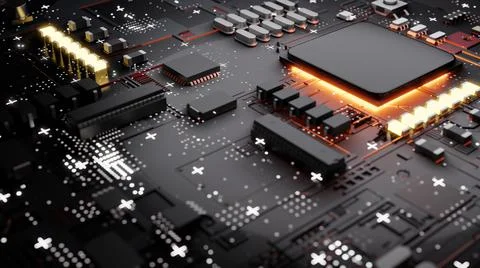 Central Computer Processors CPU concept Ilustración de archivo