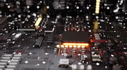 Central Computer Processors CPU concept Stockillustratie