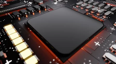 Central Computer Processors CPU concept Illustrazione stock