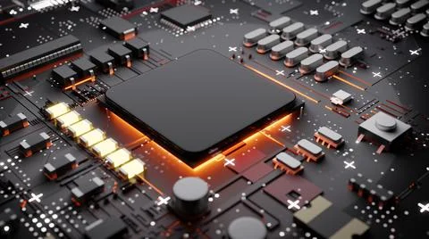 Central Computer Processors CPU concept Illustrazione stock