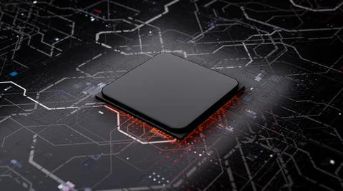 Central Computer Processors CPU concept Ilustración de archivo