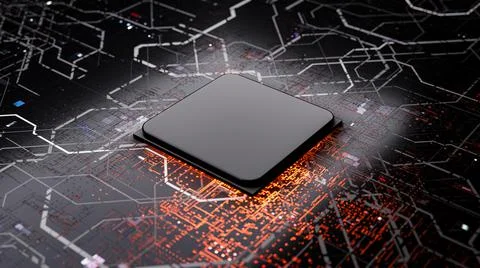 Central Computer Processors CPU concept Stock Illustration