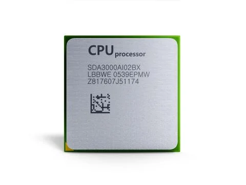 Central Computer Processors CPU High resolution 3d render Illustrazione stock