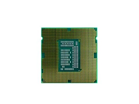 Central Computer Processors CPU High resolution 3d render no shadow Illustrazione stock