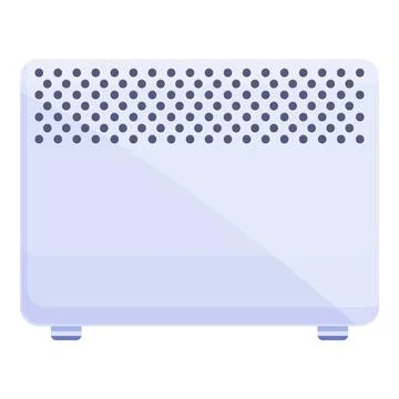 Central convector icon cartoon vector. Electric radiator Illustrazione stock