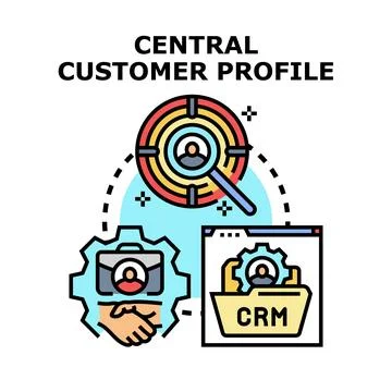Central customer profile data management solution Illustration