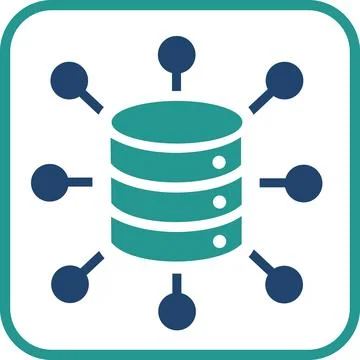 Central database server network storage icon Stock Illustration