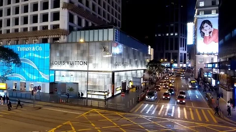 Central District, Hong Kong, China. Stock Footage 101453317