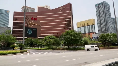 Central district of modern Macao 스톡 동영상 49795265