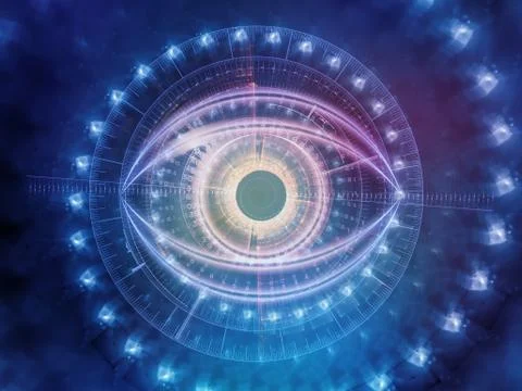 Central Eye Illustrazione stock