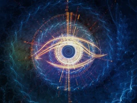 Central Eye Illustrazione stock