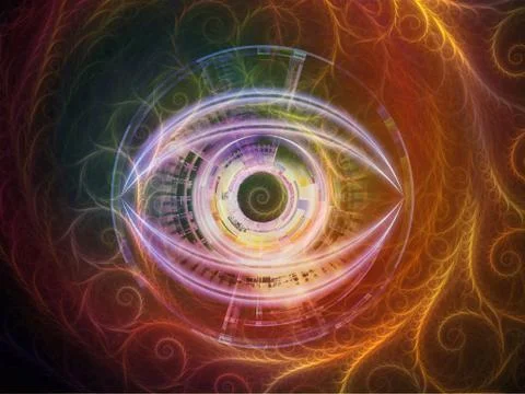 Central Eye Illustrazione stock