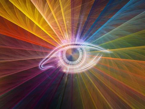 Central Eye Illustrazione stock