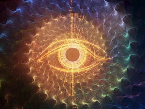 Central Eye Illustrazione stock