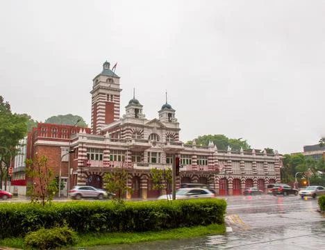Central fire station Stock Photos