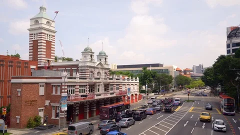 Central Fire Station in Singapore Vidéo 124418341