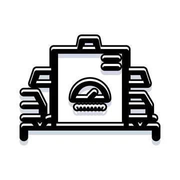 Central heating boiler system icon providing warmth Stock Illustration