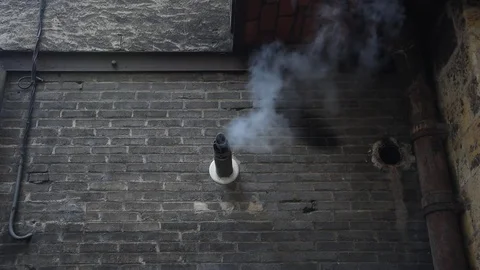 Central heating flue Stock Footage 85321082
