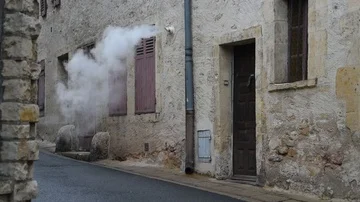 Central heating flue Stock Footage 85534429