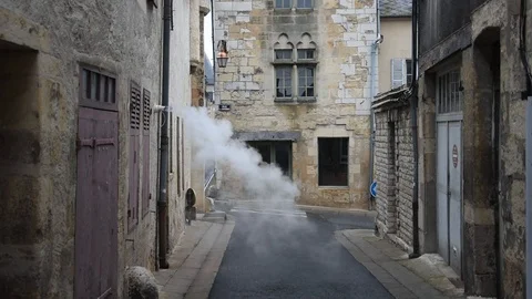 Central heating flue Stock Footage 85535426