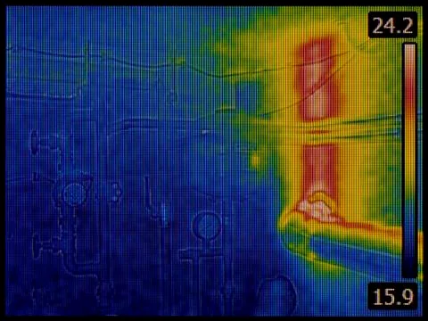 Central Heating System Infrared Stock Photos