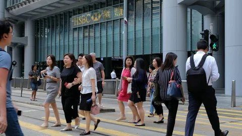 Central Hong Kong Stock Footage 116588730