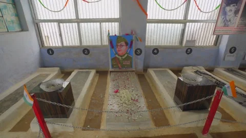 Central Jail of Netaji Subhash Chandra Bose memorial Video stock 224019941
