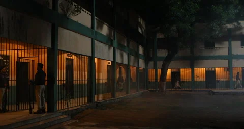 Central Jail rooms night Stockbeeldmateriaal 317559082