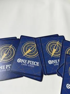 Central Java 22 April 2026: Close-up of One Piece Card Game card back design, sh Stock Photos
