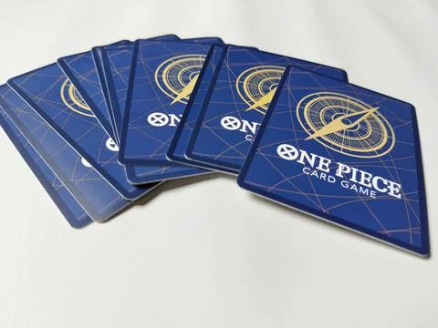 Central Java 22 April 2026: Close-up of One Piece Card Game card back design, sh Stock Photos