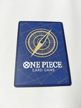Central Java 22 April 2026: Close-up of One Piece Card Game card back design, sh Foto stock