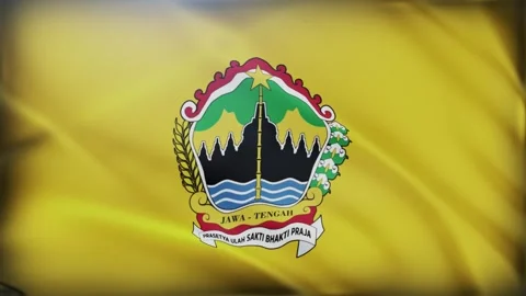 Central Java flag Stock Footage 332259237