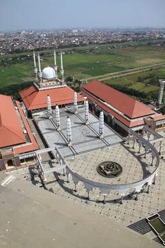 Central Java Grand Mosque is one of the mosques Stock Photos