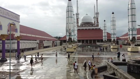 Central Java Great Mosque - Indonesia (No Edit) Stock Footage 234524784