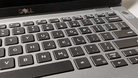 Central Java Indonesia 10 June 2026: Closeup view of a Dell laptop showcasing  Stock Footage 340370677