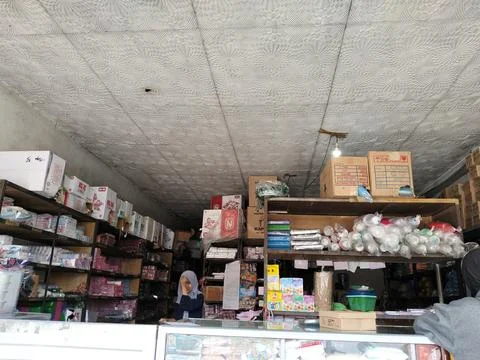 Central Java Indonesia 10 June 2026: A well-stocked plastic and baking supply  Stock Photos