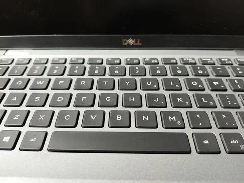 Central Java Indonesia 10 June 2026: Closeup view of a Dell laptop showcasing Stock Photos