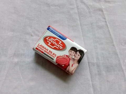 Central Java Indonesia 11 December 2022: a bar soaps, Lifebuoy. Фото