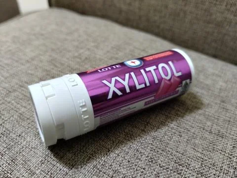 Central Java Indonesia 11 September 2026: A popular Lotte Xylitol dental care  스톡 사진