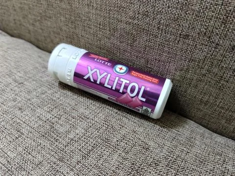 Central Java Indonesia 11 September 2026: A popular Lotte Xylitol dental care  Stock Photos