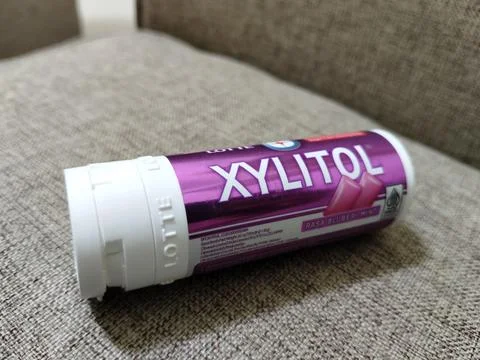 Central Java Indonesia 11 September 2026: A popular Lotte Xylitol dental care 스톡 사진