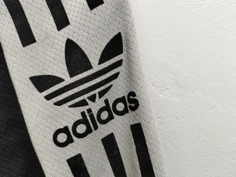 Central Java Indonesia 12 July 2026: Close-up of a branded athletic jersey showc Stock-Fotos