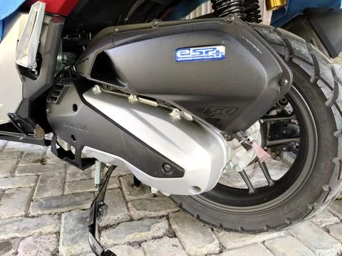 Central Java Indonesia 12 June 2026: Modern Honda ADV scooter featuring aggressi Stock-Fotos